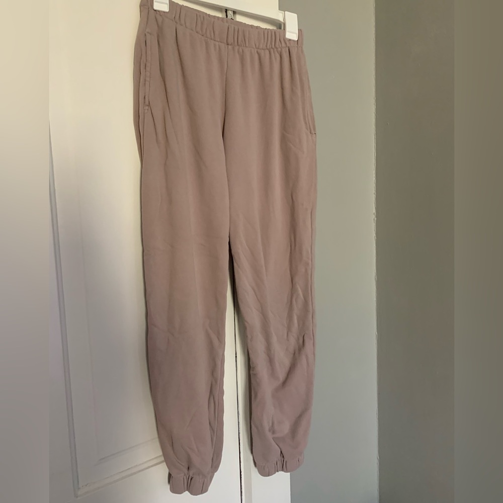 Brandy Melville, John Galt sweatpants. Really pretty light mauve color.